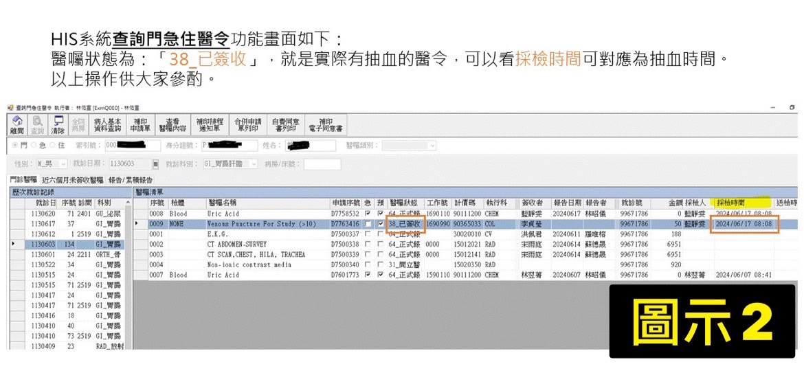 臨床試驗單位採血時間查詢路徑